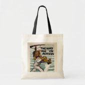 matroos wading terwijl hij een soldaat op zijn sch tote bag (Voorkant)