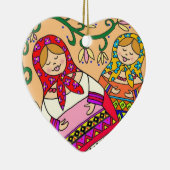 Matroshka Keramisch Ornament (Rechts)