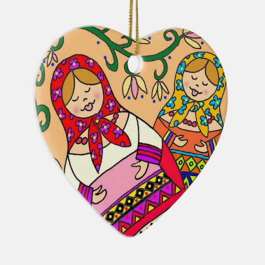 Matroshka Keramisch Ornament (Rechts)