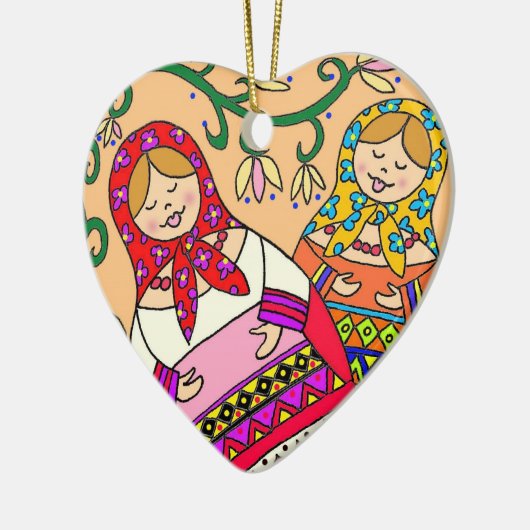 Matroshka Keramisch Ornament (Links)