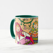 Matroshka Ukraine Folk Art Mok (Voorkant links)