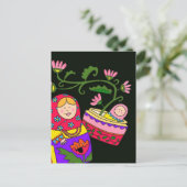 Matroshka's Baby Briefkaart (Staand voorkant)