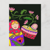Matroshka's Baby Briefkaart (Voorkant)