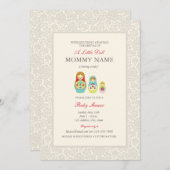 Matroyshka Russian Nesting Dolls Shower Kaart (Voorkant / Achterkant)