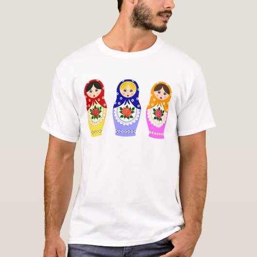 Matryoschka man poppen t-shirt (Voorkant)