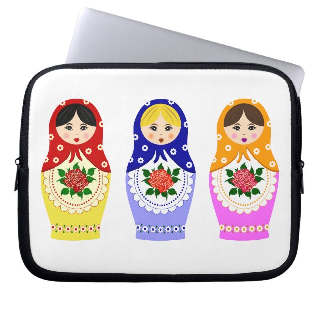 Matryoschka-poppenhoezen Laptop Sleeve (Voorkant)