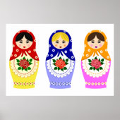 Matryoschka poster poppen (Voorkant)