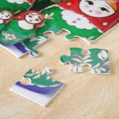 Matryoshka т ё ш (Russische а) Legpuzzel (Zijkant)