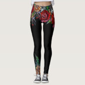 MATRYOSHKA COLLECTIE vivid florvormig patroon Leggings (Voorkant)