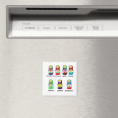 Matryoshka Dagen van de week Magneet (Insitu (Vaatwasser))
