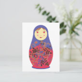Matryoshka Doll 2 ~ Russisch / Babushka Nesting Briefkaart (Staand voorkant)