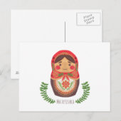 Matryoshka Doll Briefkaart (Voorkant / Achterkant)