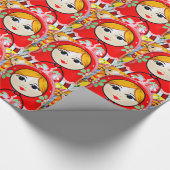 Matryoshka Doll Cadeaupapier (Hoek)