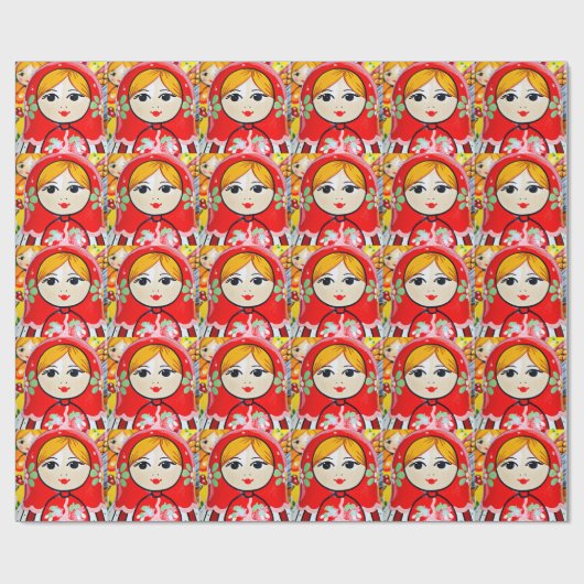 Matryoshka Doll Cadeaupapier (Vlak)