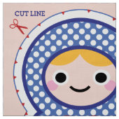 Matryoshka Doll Pattern Kit Stof (Swatch)