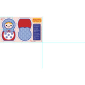 Matryoshka Doll Pattern Kit Stof (Delen)