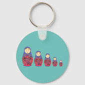 Matryoshka Doll ~ Russian Nesting / Babushka Sleutelhanger (Voorkant)