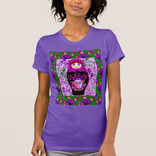 matryoshka doll, Russische poppen, м р ё ш к T-shirt (Voorkant)