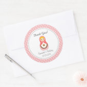 Matryoshka Doll Verjaardag Dank u Sticker (Envelop)