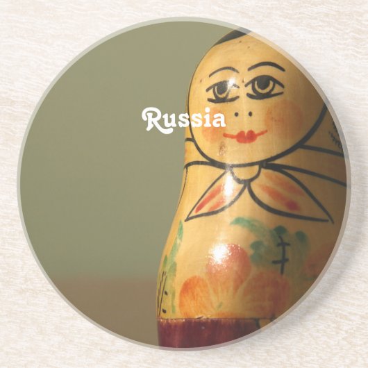 Matryoshka Doll Zandsteen Onderzetter (Voorkant)