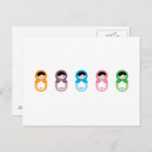 Matryoshka Dolls Briefkaart (Voorkant / Achterkant)
