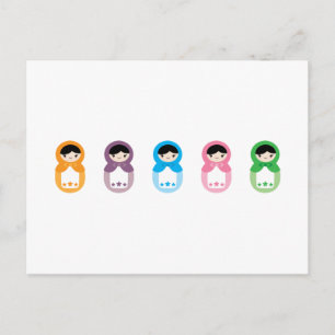 Matryoshka Dolls Briefkaart