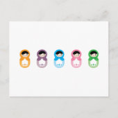 Matryoshka Dolls Briefkaart (Voorkant)
