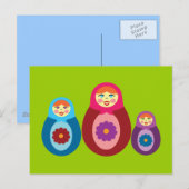 Matryoshka Dolls Briefkaart (Voorkant / Achterkant)