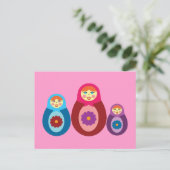 Matryoshka Dolls Briefkaart (Staand voorkant)