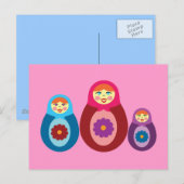 Matryoshka Dolls Briefkaart (Voorkant / Achterkant)