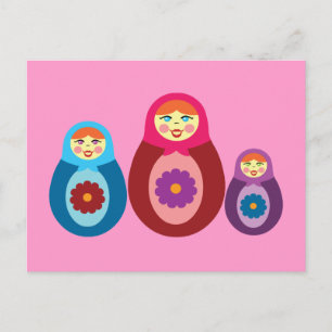 Matryoshka Dolls Briefkaart