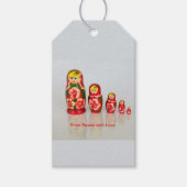 Matryoshka Dolls Cadeaulabel (Voorkant)