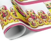 Matryoshka Dolls Cadeaupapier (Rol Hoek)