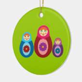 Matryoshka Dolls Keramisch Ornament (Links)