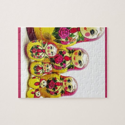Matryoshka Dolls Legpuzzel (Horizontaal)
