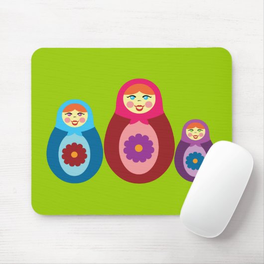 Matryoshka Dolls Muismat (Met muis)