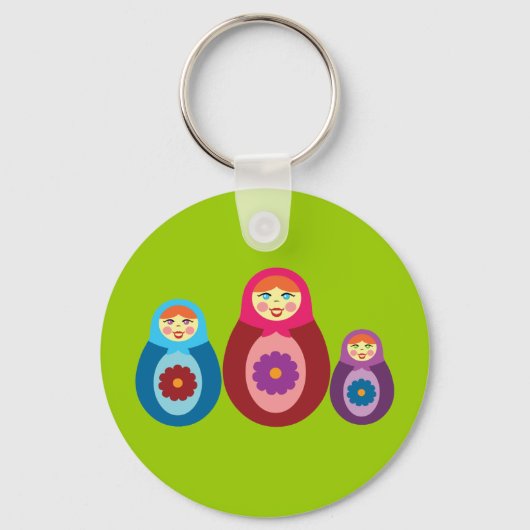 Matryoshka Dolls Sleutelhanger (Voorkant)