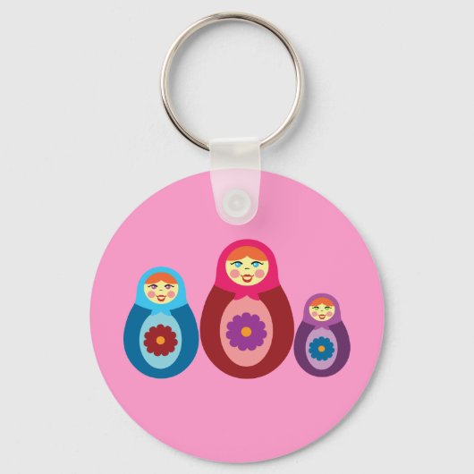 Matryoshka Dolls Sleutelhanger (Voorkant)