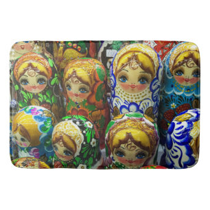 Matryoshka Dolls Souvenir Kiosk Travel Photo Badmat