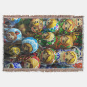 Matryoshka Dolls Souvenir Kiosk Travel Photo Deken (Voorkant)