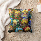 Matryoshka Dolls Souvenir Kiosk Travel Photo Kussen (Deken)