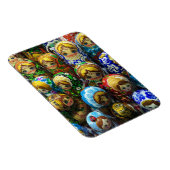 Matryoshka Dolls Souvenir Kiosk Travel Photo Magneet (Rechterzijde)