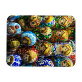 Matryoshka Dolls Souvenir Kiosk Travel Photo Magneet (Horizontaal)