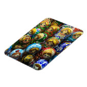 Matryoshka Dolls Souvenir Kiosk Travel Photo Magneet (Linkerzijde)