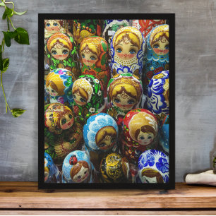 Matryoshka Dolls Souvenir Kiosk Travel Photo Perfect Poster