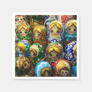 Matryoshka Dolls Souvenir Kiosk Travel Photo Servet