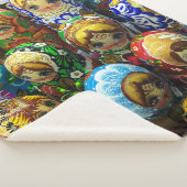 Matryoshka Dolls Souvenir Kiosk Travel Photo Sherpa Deken (3/4)