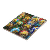 Matryoshka Dolls Souvenir Kiosk Travel Photo Tegeltje (Zijkant)