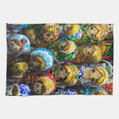 Matryoshka Dolls Souvenir Kiosk Travel Photo Theedoek (Horizontaal)