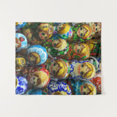 Matryoshka Dolls Souvenir Kiosk Travel Photo Wandkleed (Voorkant (horizontaal))